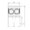 15 mm x 42 mm x 17 mm  ISO 2302-2RS Rolamentos de esferas auto-alinhados